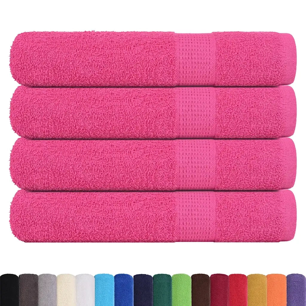 Asciugamani FROGN 4 pz Rosa 100x200 cm 360 g/m² 137059