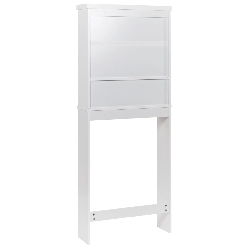 Mobile da bagno a colonna in MDF con ripiani, bianco stile tradizionale