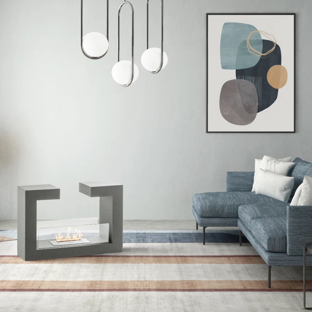 Polar, Biocamino da terra Grigio (25cm X 78cm H. 58cm) | Duzzle