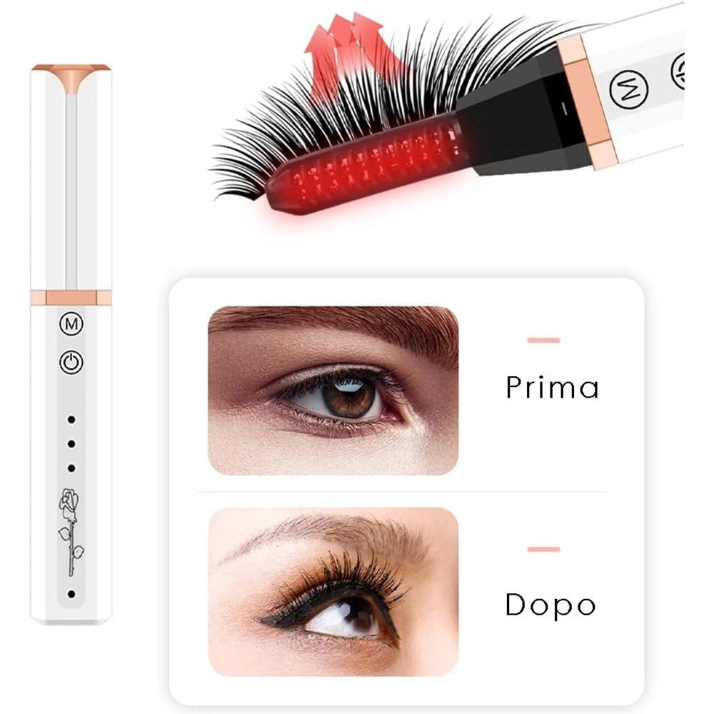 Trade Shop - Piegaciglia Elettrico Riscaldato Ricaricabile Usb Trucco Portatile Bellezza Make Up -