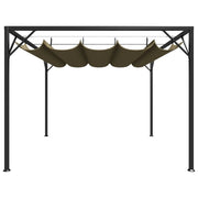 Gazebo da Giardino con Tetto Retrattile 3x3 m Talpa 180 g/m² 312220