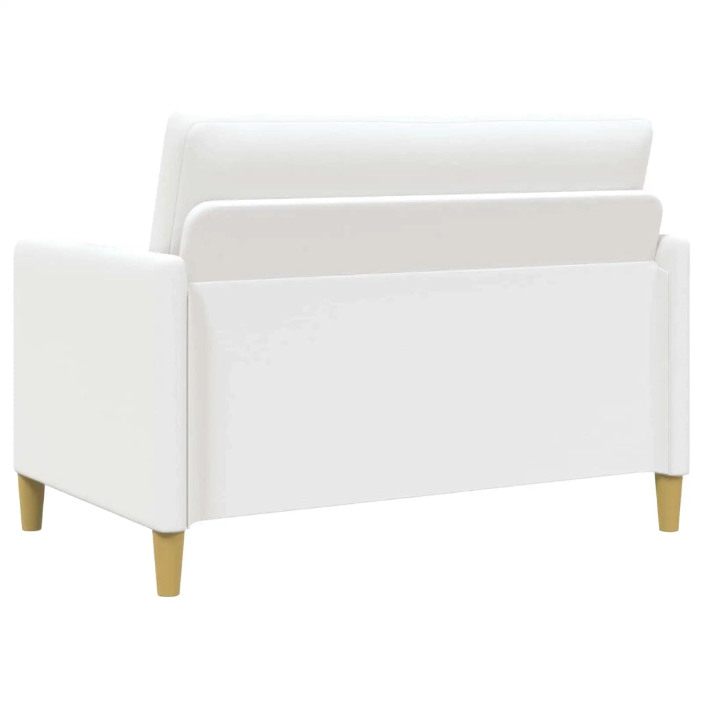 Set di Divani con Storage 2 pcs Bianco Poliestere 3429159
