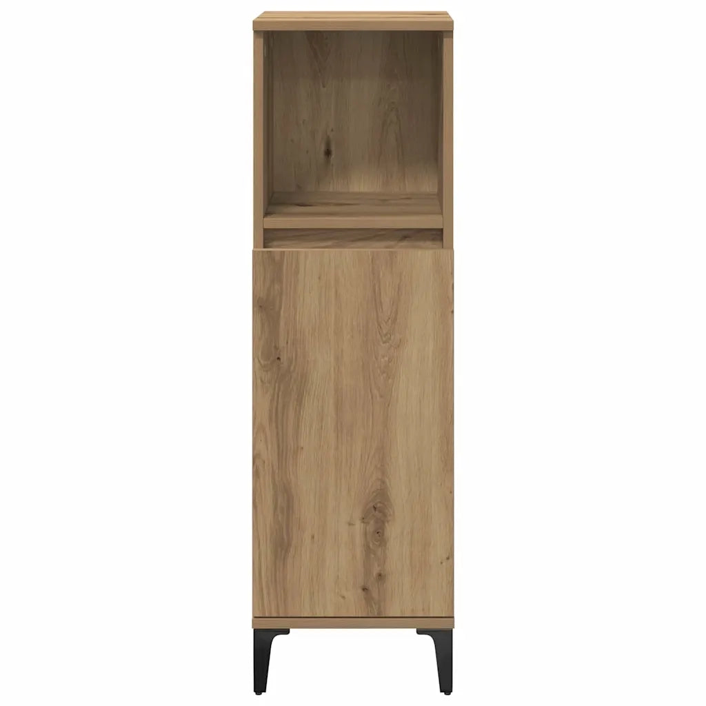 Set di mobili per il bagno con porta 3 pcs Rovere artigianale 3415945