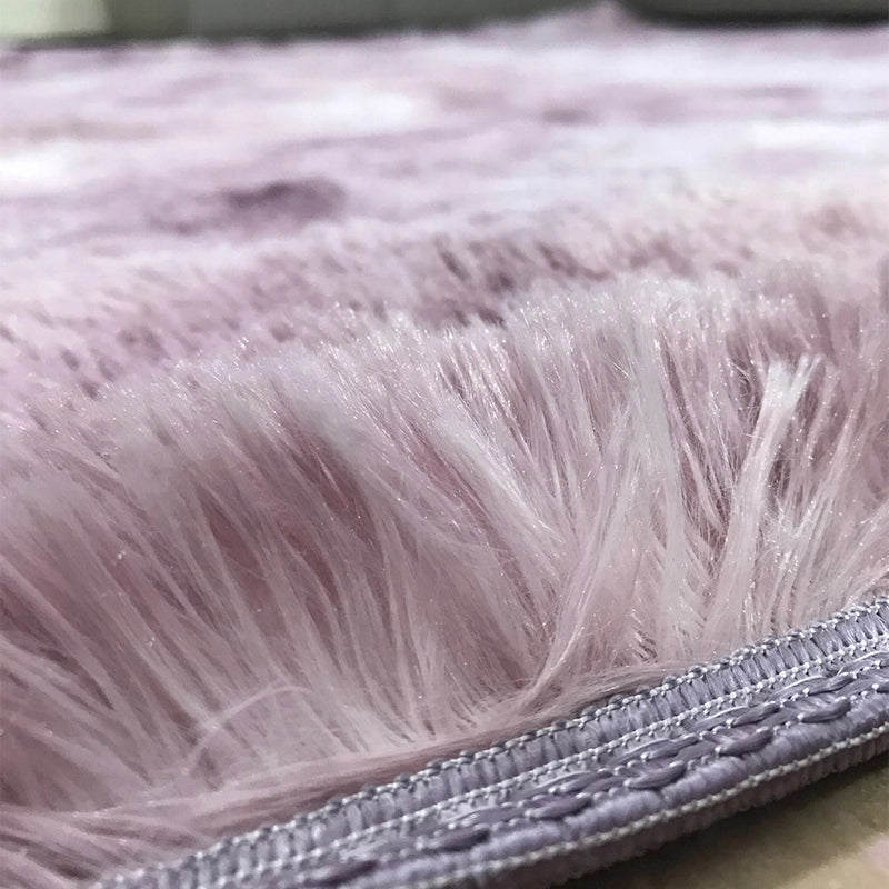 Tappeto rosa in peluche 220x160 cm
