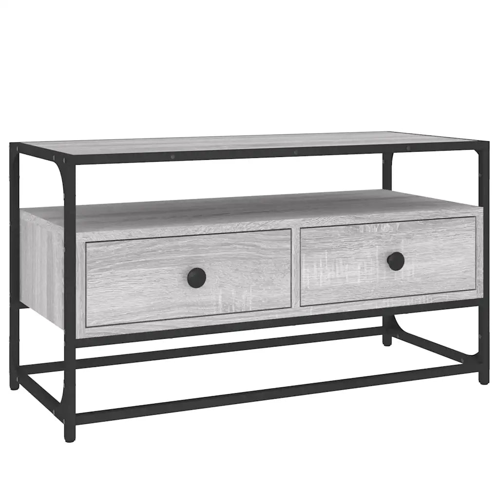 Mobile Porta TV-Mobile per TV-Credenza TV Grigio Sonoma 80x35x45 cm in Legno Multistrato 326095