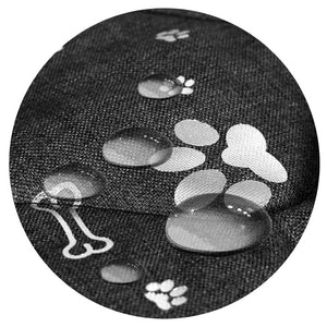 AIO FACTORY 80x60 cm PRESTIGE Letto per cani impermeabile Silver Bones