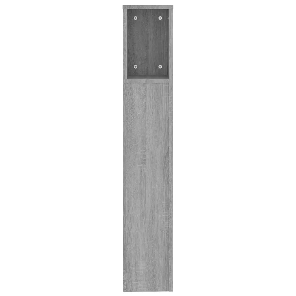 Testiera con Contenitore Grigio Sonoma 200x18,5x104,5 cm 817280