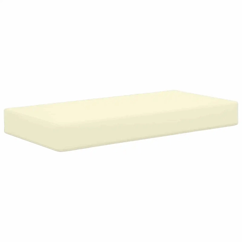 Cuscino da Sedia Esterno Crema 80 x 40 x 8 cm 100% Poliestere