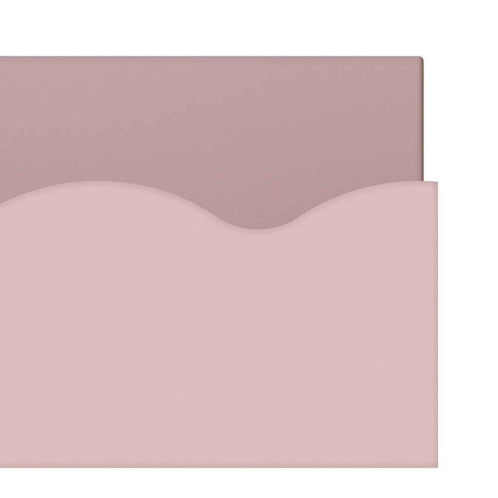 Set di 2 Mensole Vestnes con Bordo 60 x 10 x 5 cm per Cameretta - Rosa [en.casa]