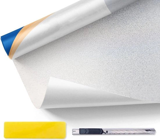 Foglia autoadesivo per finestre - Protezione da sguardi per finestre - Blocco visivo statico - 90 x 500 cm