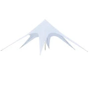 Tenda da Sole Avvolgibile da Esterno Impermeabile in Poliestere, 10 x 10 x 4m, Bianco