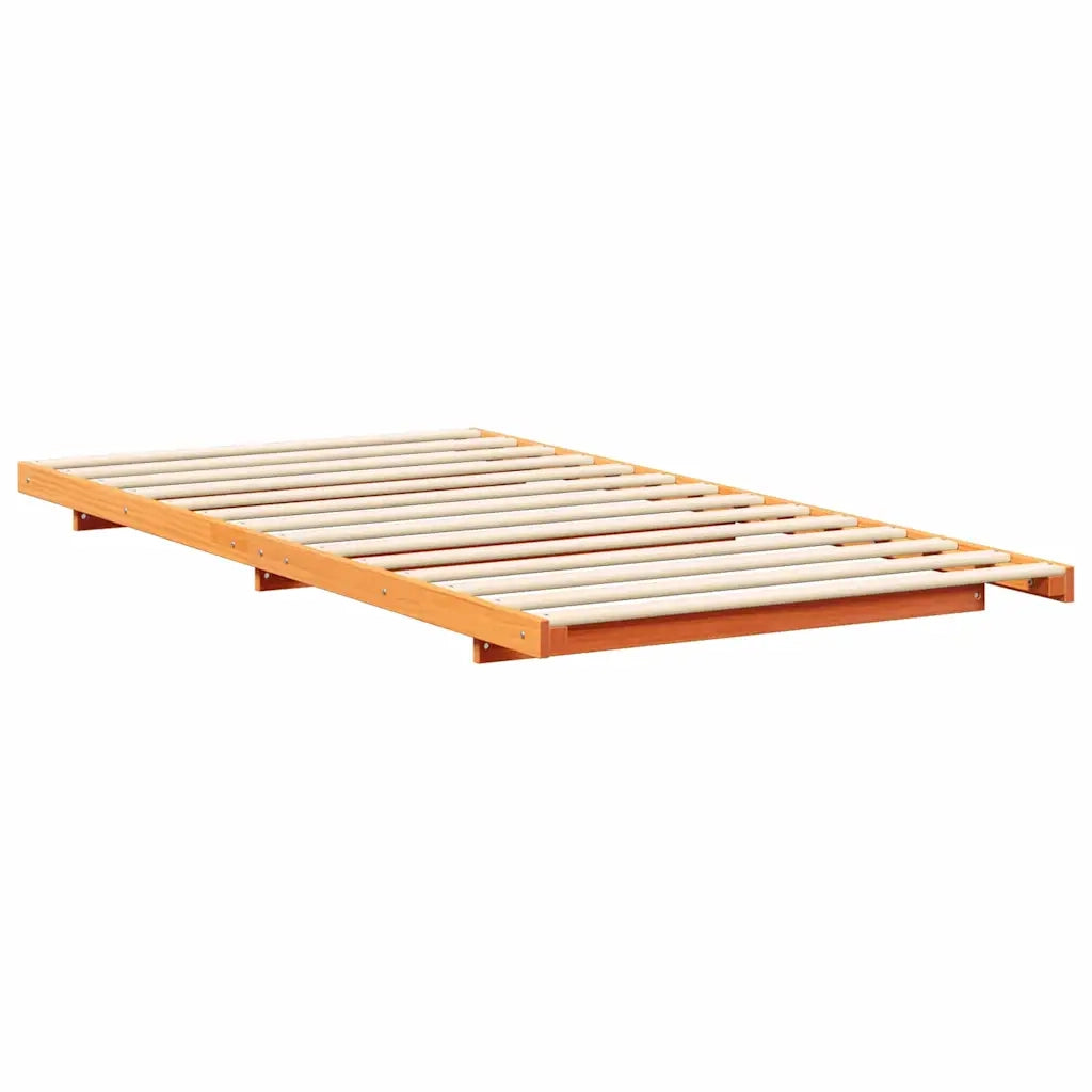Struttura del letto Marrone cerato 90 x 200 cm Pino massello 873090