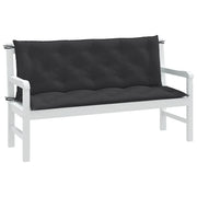 Cuscini Panca Giardino 2pz Antracite Mélange 150x50x7cm Tessuto 4002607