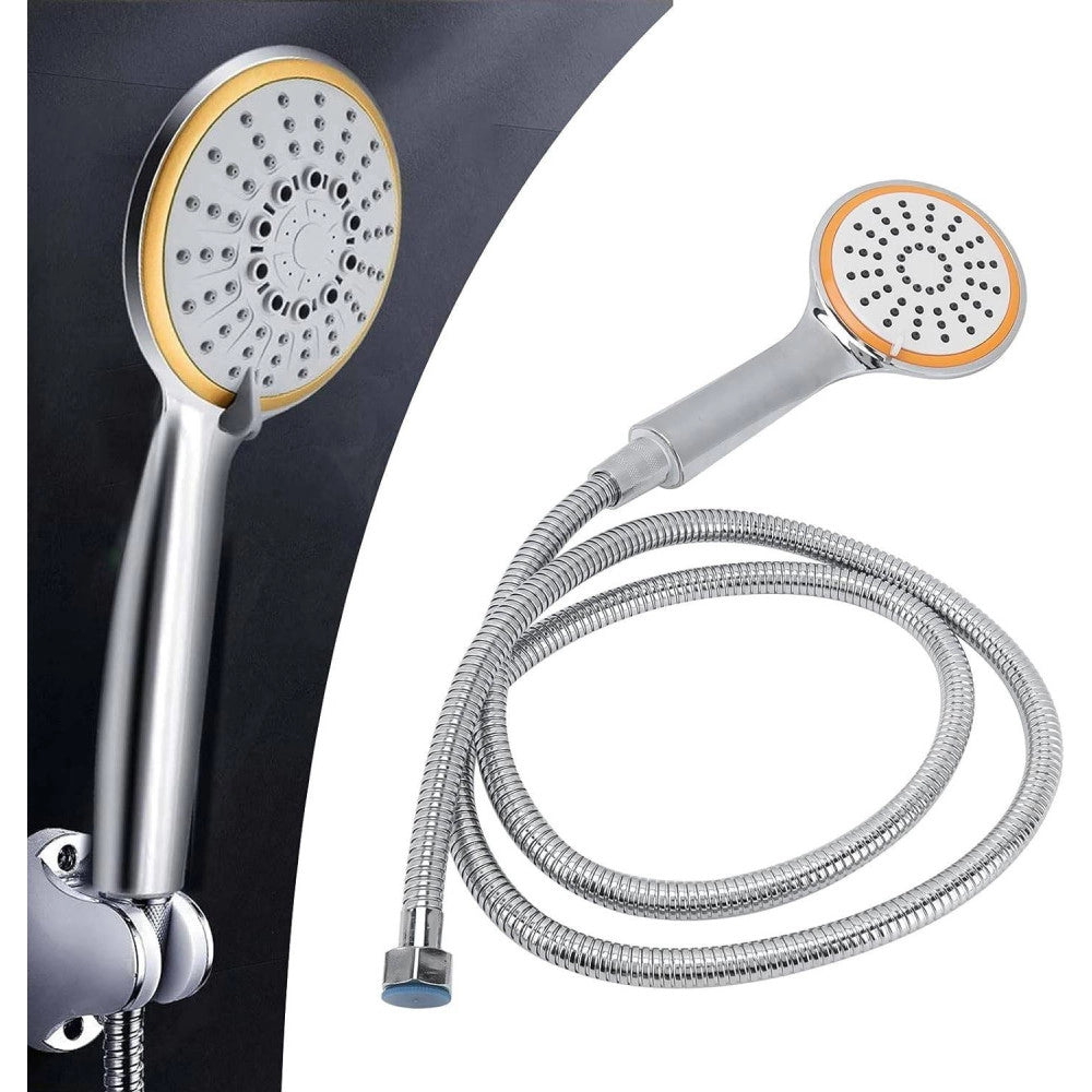 Trade Shop - Soffionee Doccia Universale Anticalcare Con 3 Funzioni Fissaggio A Parete Muro -