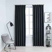 Tende Oscuranti con Ganci 2 pz Antracite 140x225 cm 134462