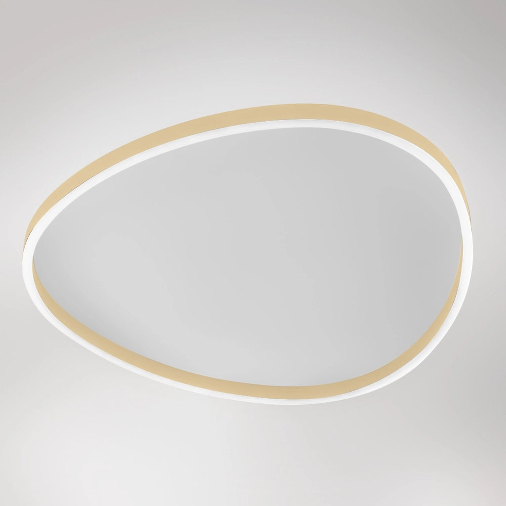 Ecaris P/G Plafoniera a Soffitto LED 72W Biemissione Dimmerabile CCT Switch 3000K/4000K in Alluminio New Beige - Gealuce