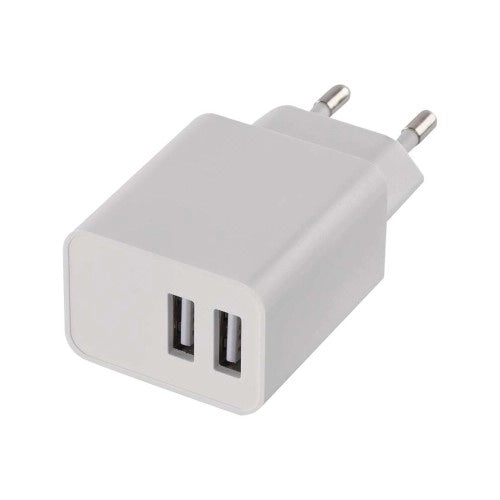 CARICATORE USB DA PARETE CON CAVO DI RICARICA 2,4A - 2 USB- 100 cm - Attacco Lightning