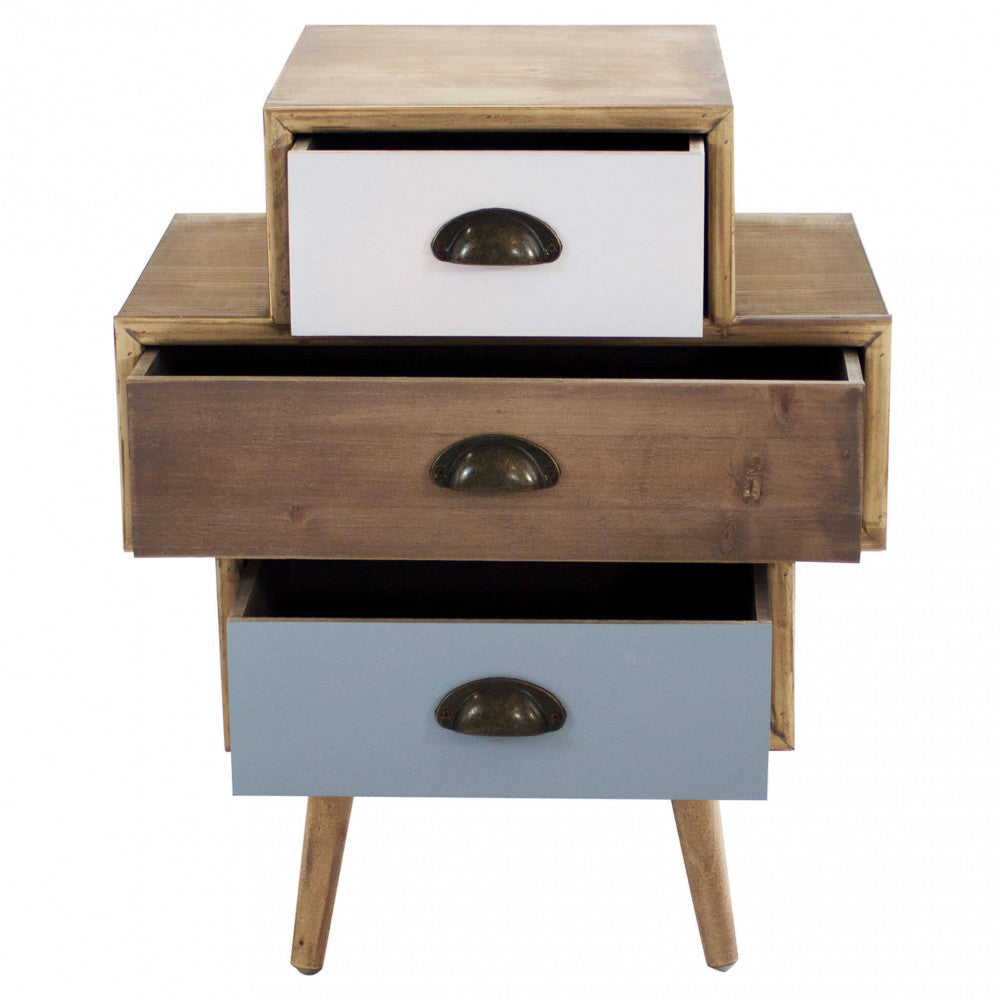 Mobiletto Victoria 50x35x49,5 h cm in Legno Multicolor