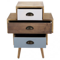 Mobiletto Victoria 50x35x49,5 h cm in Legno Multicolor