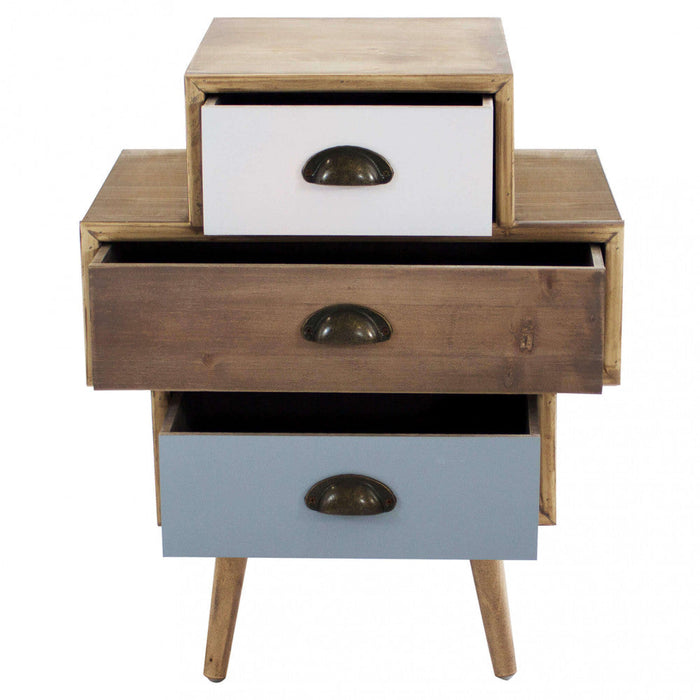 Mobiletto Victoria 50x35x49,5 h cm in Legno Multicolor