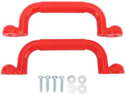 Set di oscillazione per giochi sicure - Maniglie di sicurezza - Set da 2 - Maniglie metalliche - Materiale PE/Iron - Facile da installare - Adatto per giochi per bambini