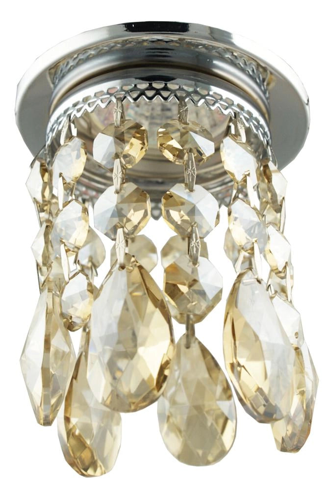 Faretto incasso cromato cristalli oro 1xMR16 Candellux