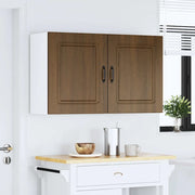 Pensili da cucina 2 pz Kalmar in Legno Multistrato color rovere Marrone 853572