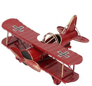 Modello di Aereo in Metallo Artigianale - Stand d'Aereo per Decorazione - Aerofoil Larghezza 21cm/22.5cm - Lunghezza dell'Aereo 18cm