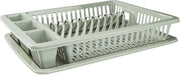 Servizio afdruiprek organizzatore in plastica - 3 vasi aggiuntivi - grigio - 46 x 37 x 85 cm