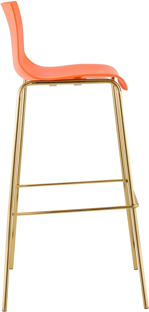 Sgabello da bar Hoover in plastica 4 piedi oro 5