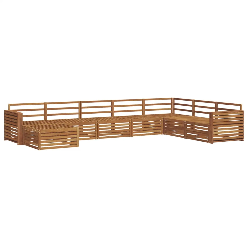 Set divani 8 pcs Naturale Legno di Acacia Massello 3373944