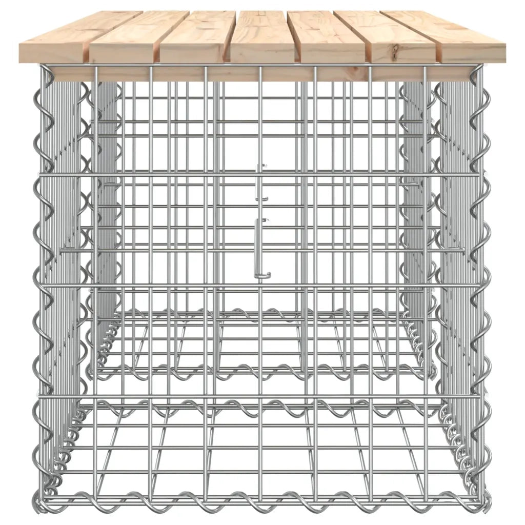 Panca Giardino Design Gabbione 103x44x42 cm Legno Massello Pino 834338