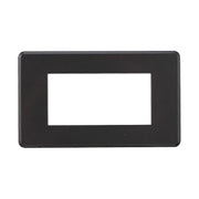 Placca Slim Sottile 4P Serie Moon Colore Acciaio Scuro Compatibile Con Bticino Axolute Air