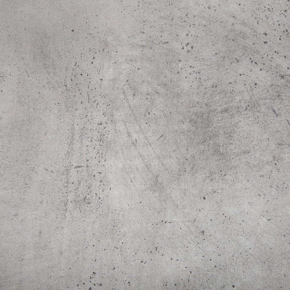 Tavolino Grigio Effetto Cemento Gambe in Metallo Nero 100 x 60 cm Rettangolare Industrial Glam
