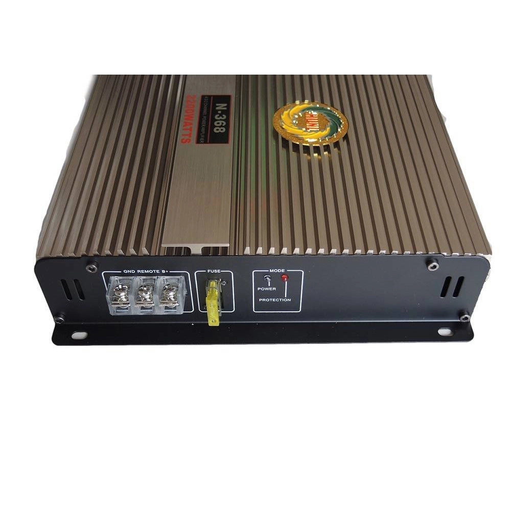 Trade Shop - Amplificatore Auto Stereo Audio 2 Canali 2ch Potenza 2200w Watt 12v N-368 -