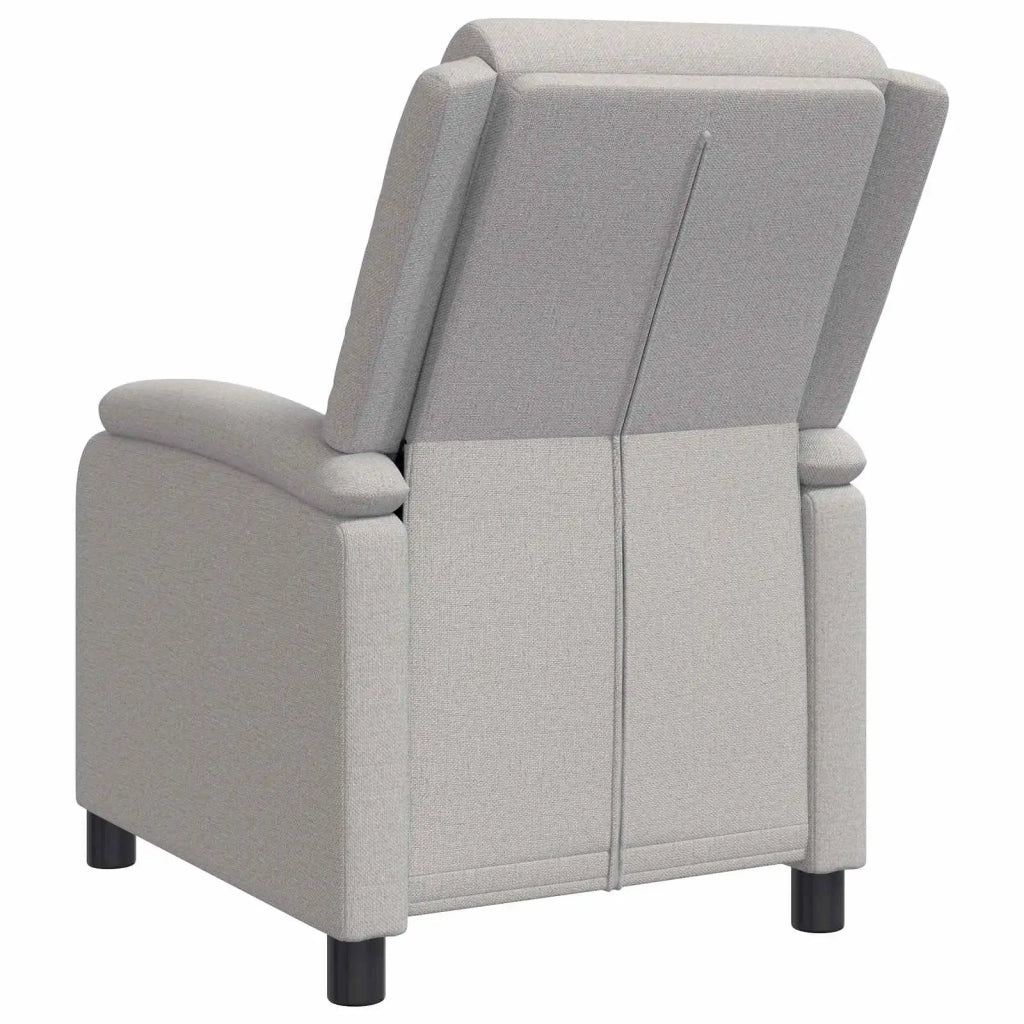 Divano Sedia-Poltrona reclinabile Grigio Nuvola Tessuto 381199