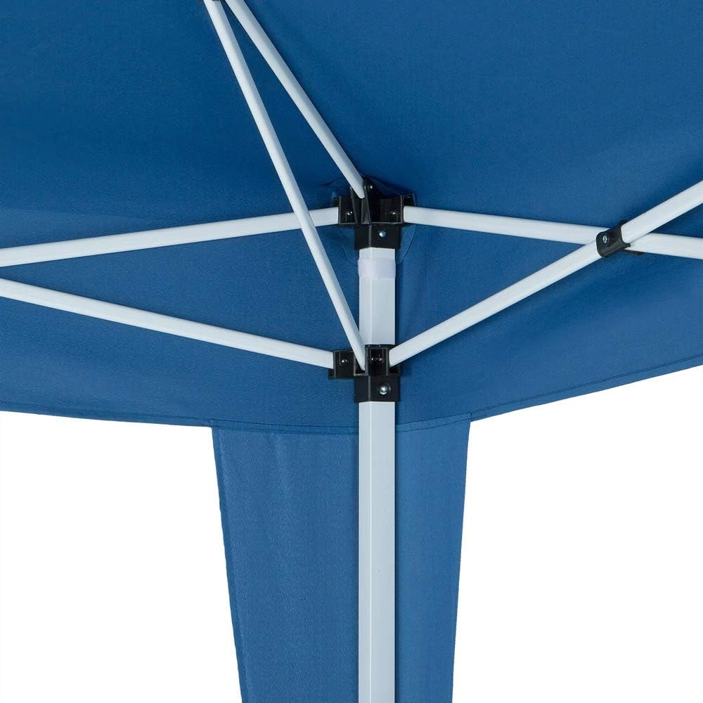 Deuba Gazebo Capri 3x6m Pop-Up Blu Idrorepellente con Borsa Protezione UV Padiglione Pieghevole Tendone Festa