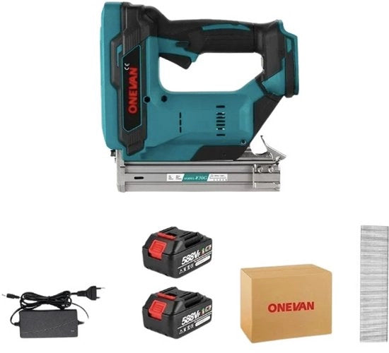 Puntatore a chiodi - Pistola a chiodi - Lunghezza chiodi 10-30 mm - 2 Posizioni - ≤ 2,5 m/s² - 100 chiodi - 2 batterie