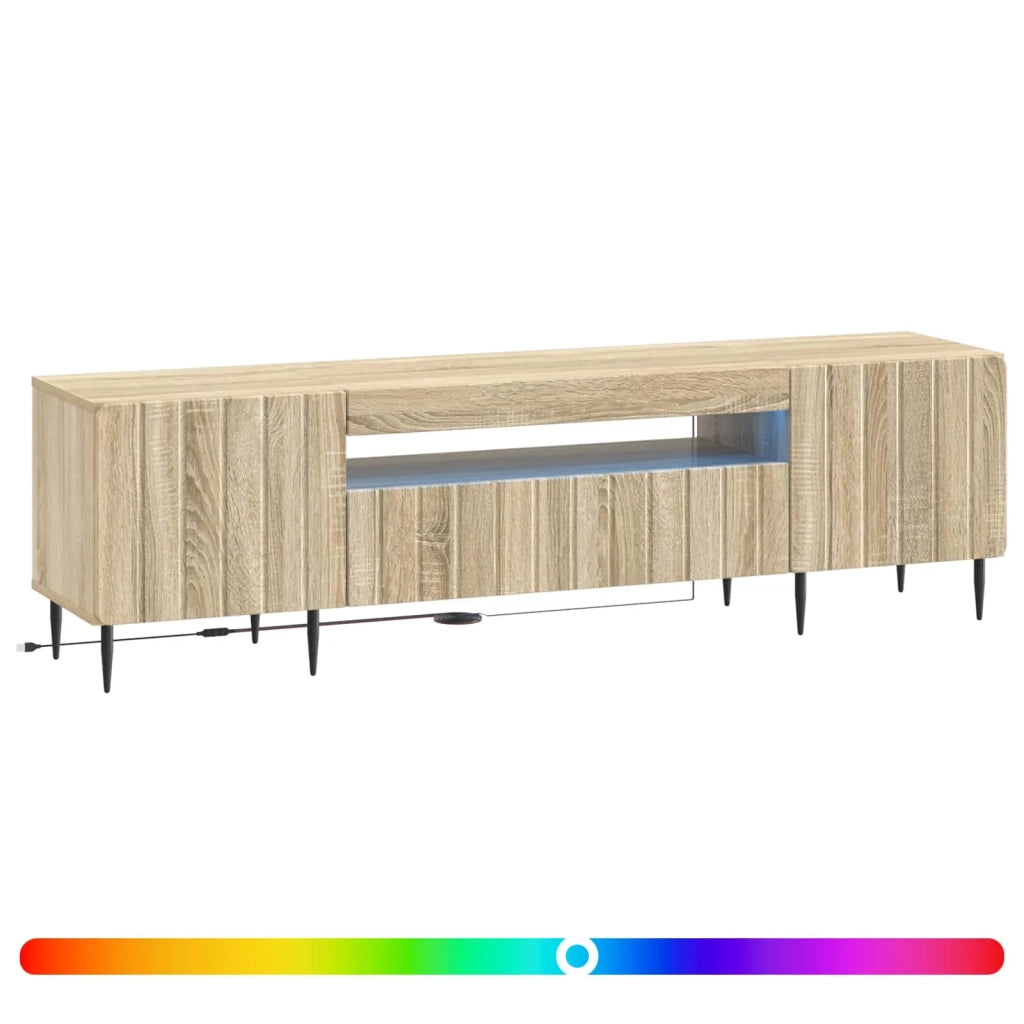 Mobile TV LED Rovere Sonoma Legno ingegnerizzato 896467