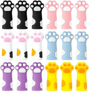 Naaldstoppers in stile di gatto - 18 pezzi - Protezioni per aghi in silicone - Accessori colorati - Leggeri - Pratici e divertenti - Stoppa aghi da ago grande