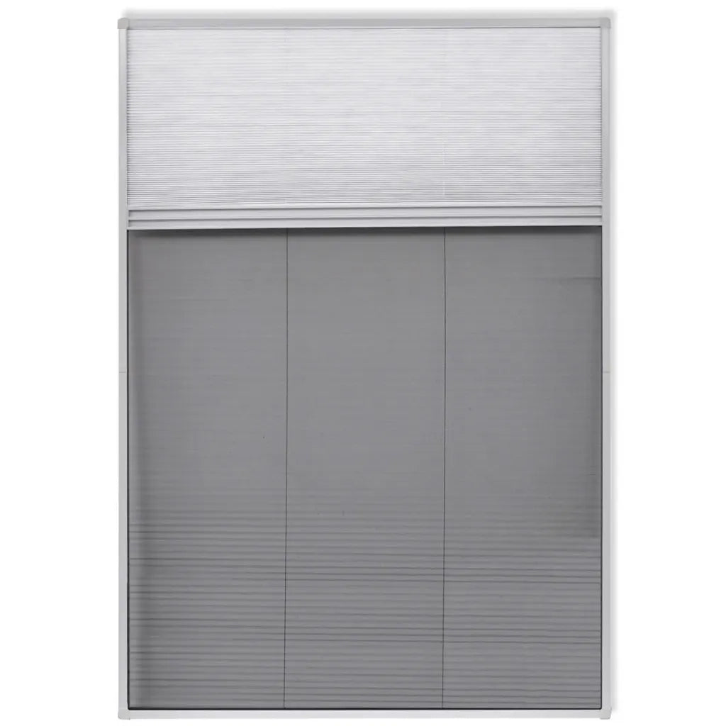 Finestra per Insetti Finestra Plisse 160 x 80 cm in Alluminio con Ombra CFW3555149