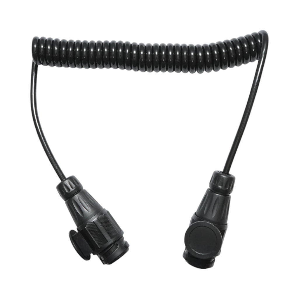 Cavo a spirale per rimorchio da 3,5 m con 2 spine maschio a 13 pin, 8 fili Breckner Germany