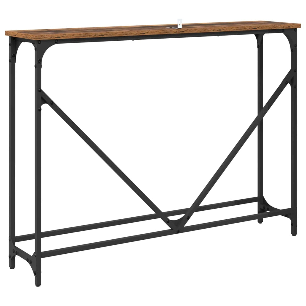 Tavolo Consolle | Tavolo d'Ingresso Legno vecchio 102 x 23 x 75 cm