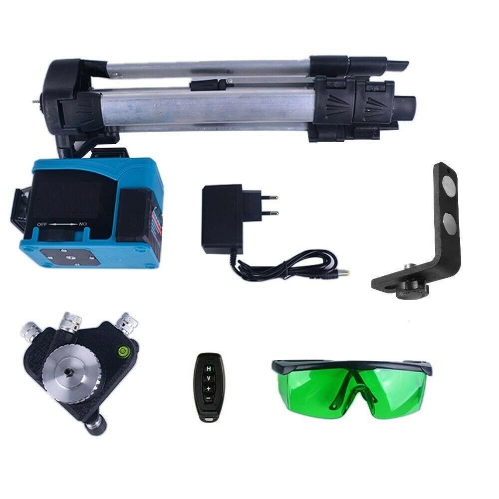 Trade Shop - Livella Laser Tracciatore 12 Linee Autolivellante 360º Con Telecomando Art.94460 -
