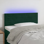 Testiera a LED Verde scuro 90x5x78/88 cm in Similpelle 3121791