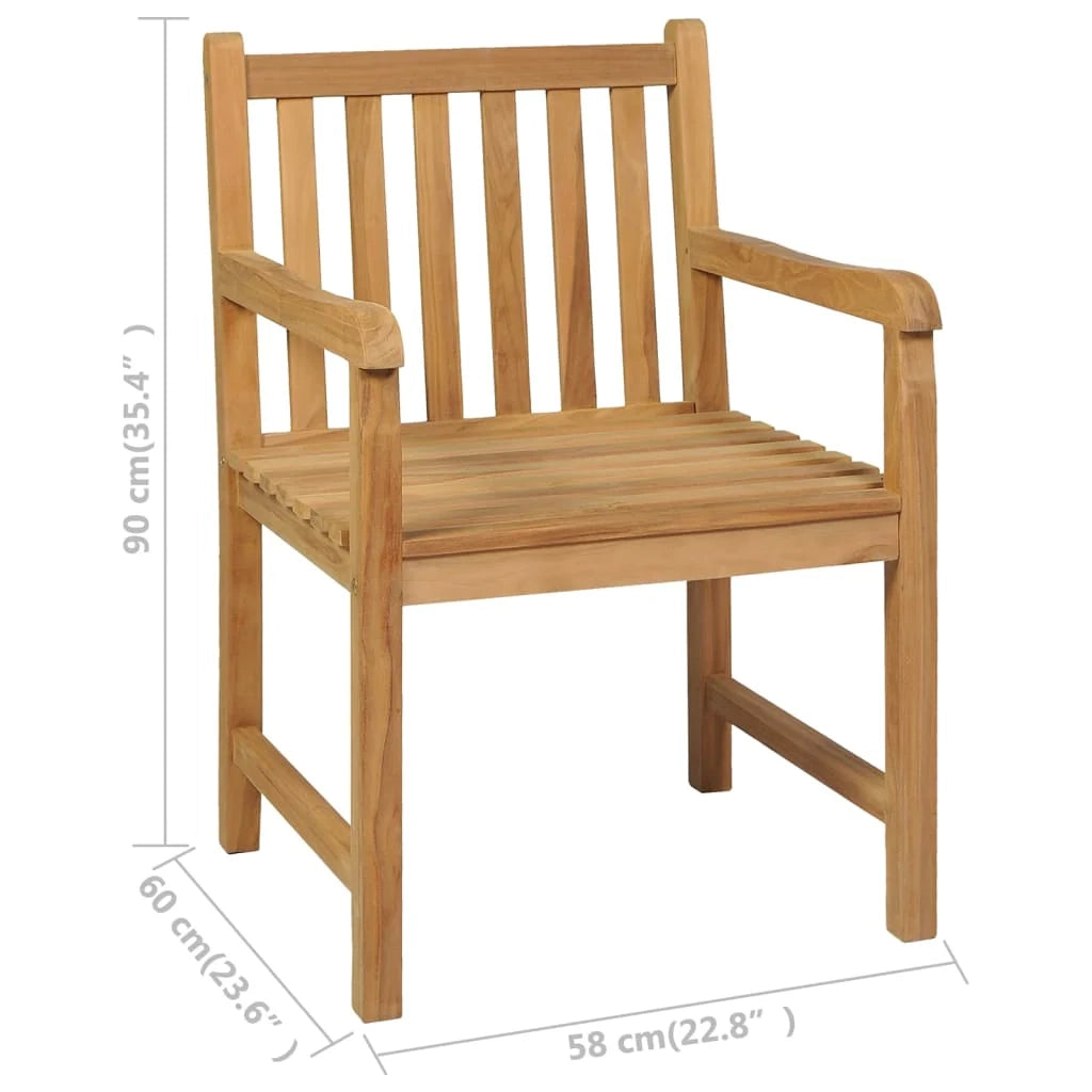 Set da pranzo da giardino 5 pezzi mobili da esterno legno massello di teak 02_0013764