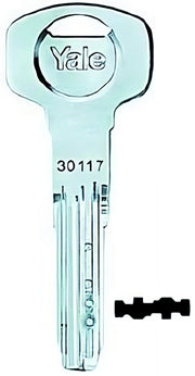 Yale CHIAVE GREZZA PER CILINDRI EUROPEI Y2S 6 perni 5.00 pz