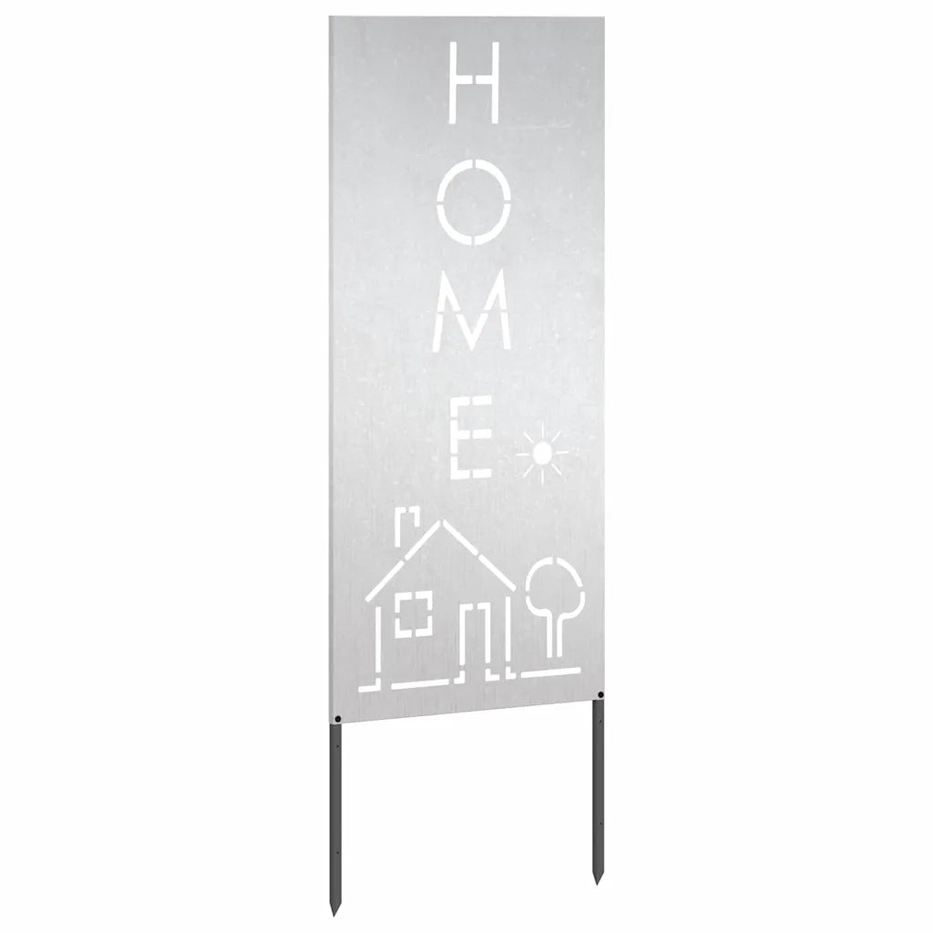vidaXL Pannello Decorativo da Giardino Argento 50 x 140 cm