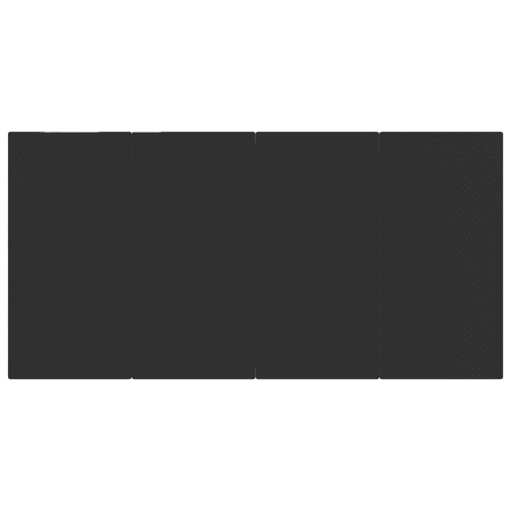 Set da Pranzo da Giardino 5 pz Nero in Polyrattan cod mxl 40933