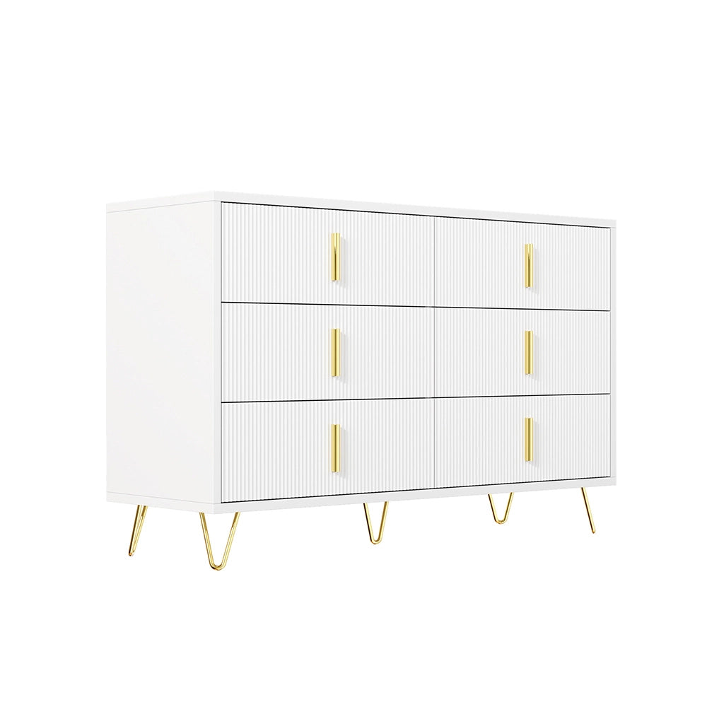 Buffet Moderno - Xylo - 140??40??85 cm - Maniglie Dorate Grande Capacit??
